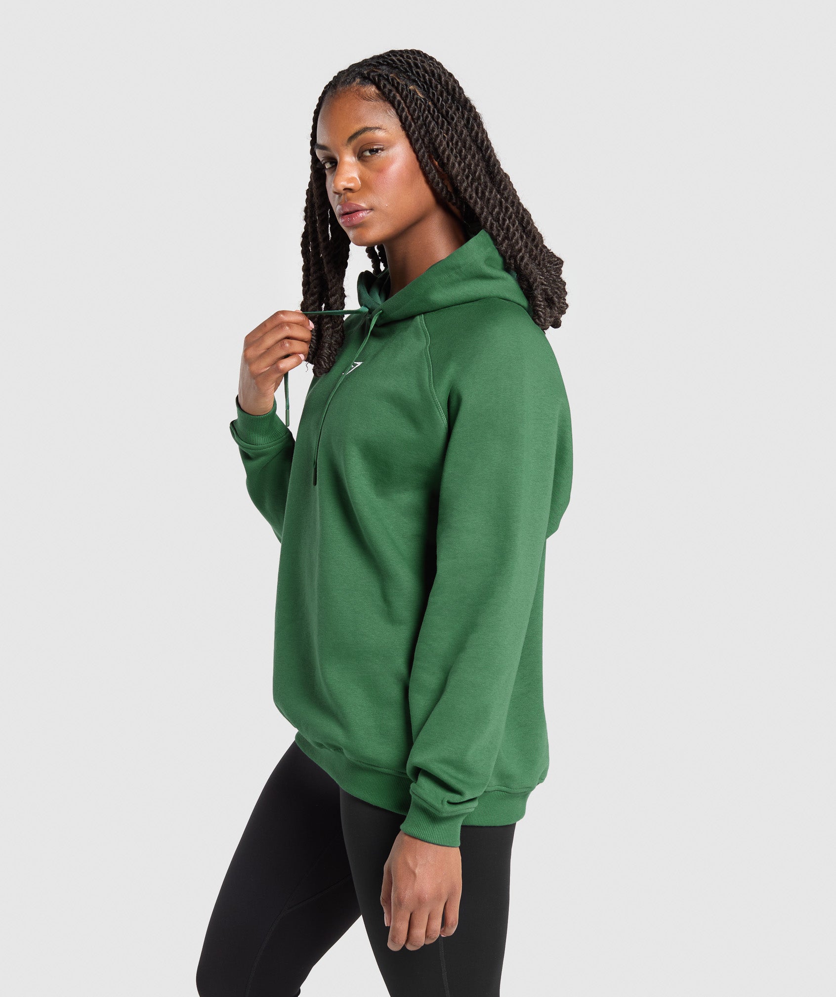 Training Oversized Fleece Hoodie Classic Green