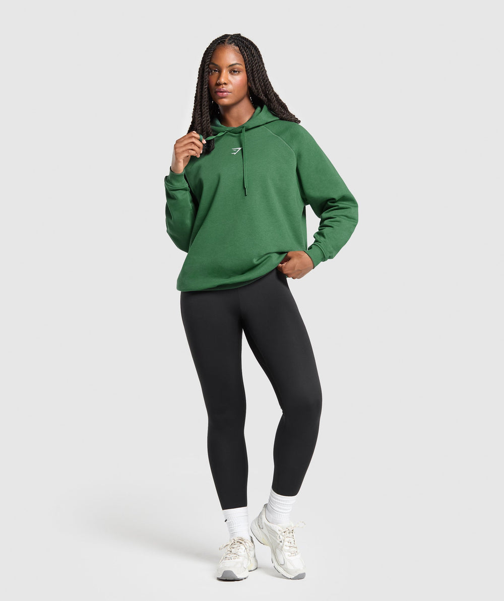 Training Oversized Fleece Hoodie Classic Green