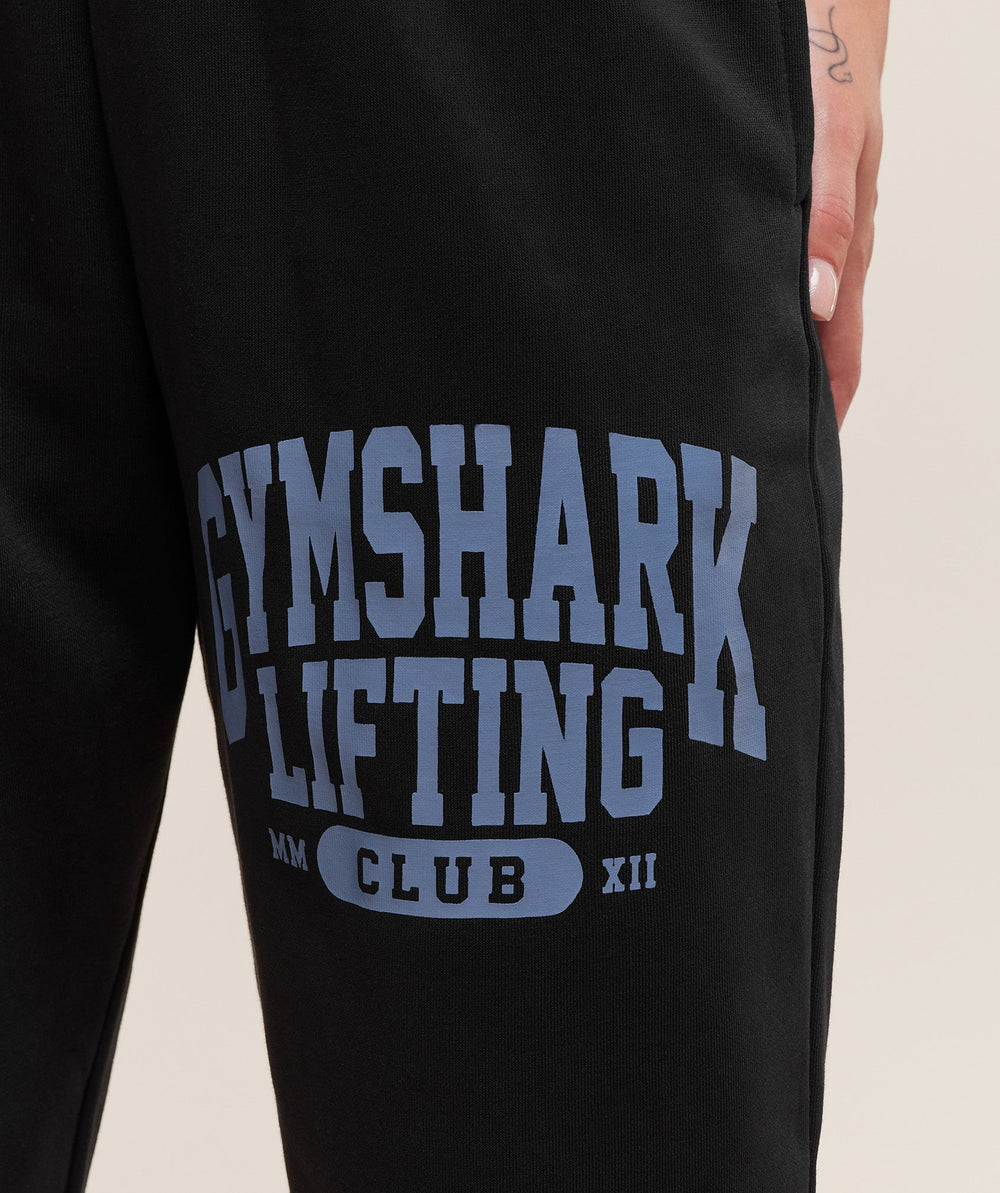 Lifting Club Graphic Joggers Black