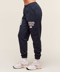 Varsity Graphic Oversized Joggers Heavy Blue