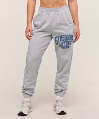 Lifting Club Graphic Joggers Light Grey Core Marl