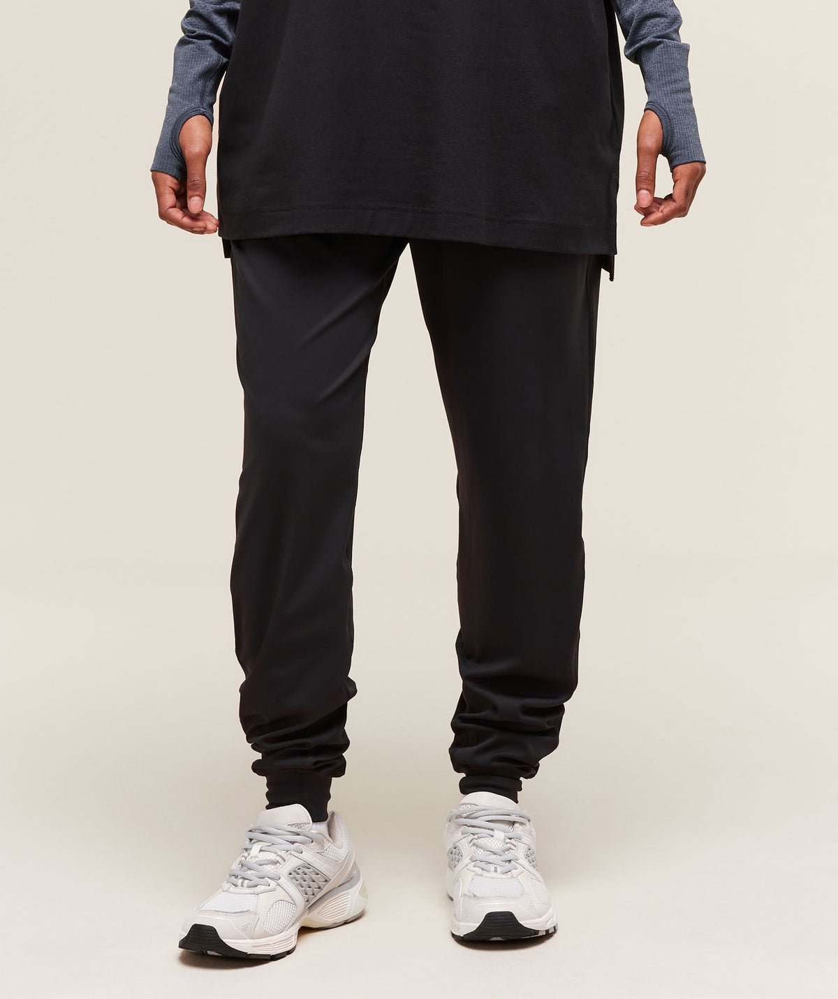 Covered Joggers Black
