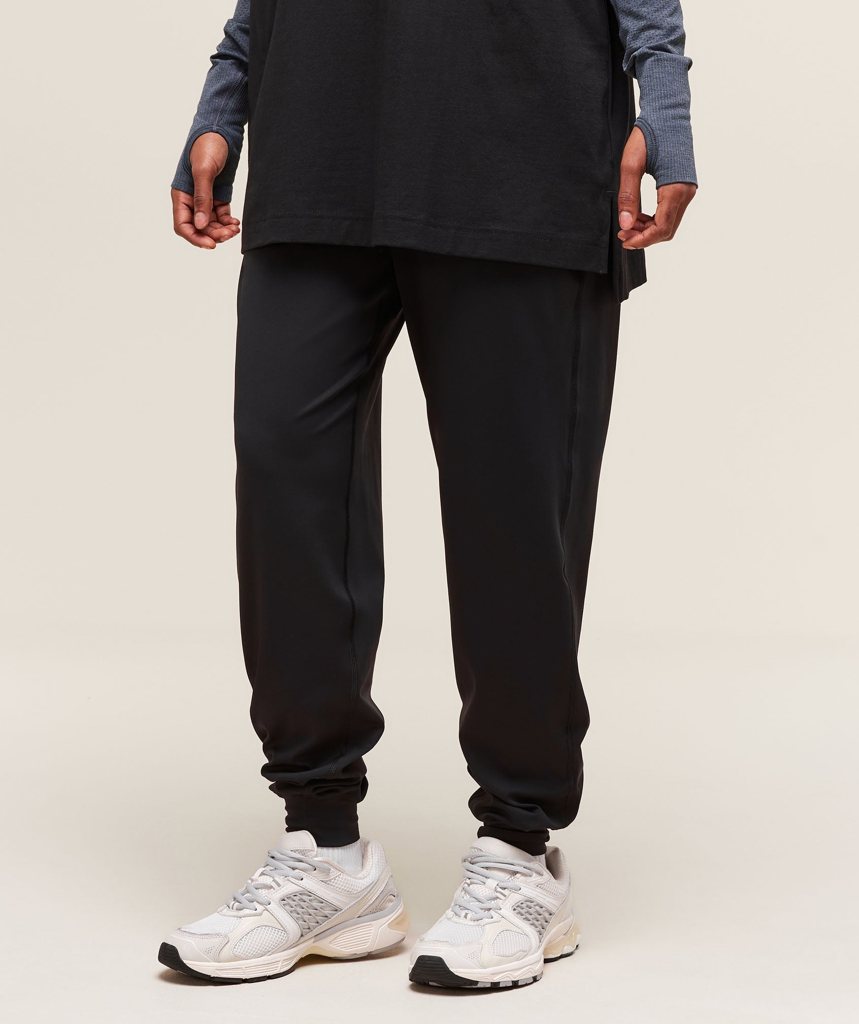 Covered Joggers Black