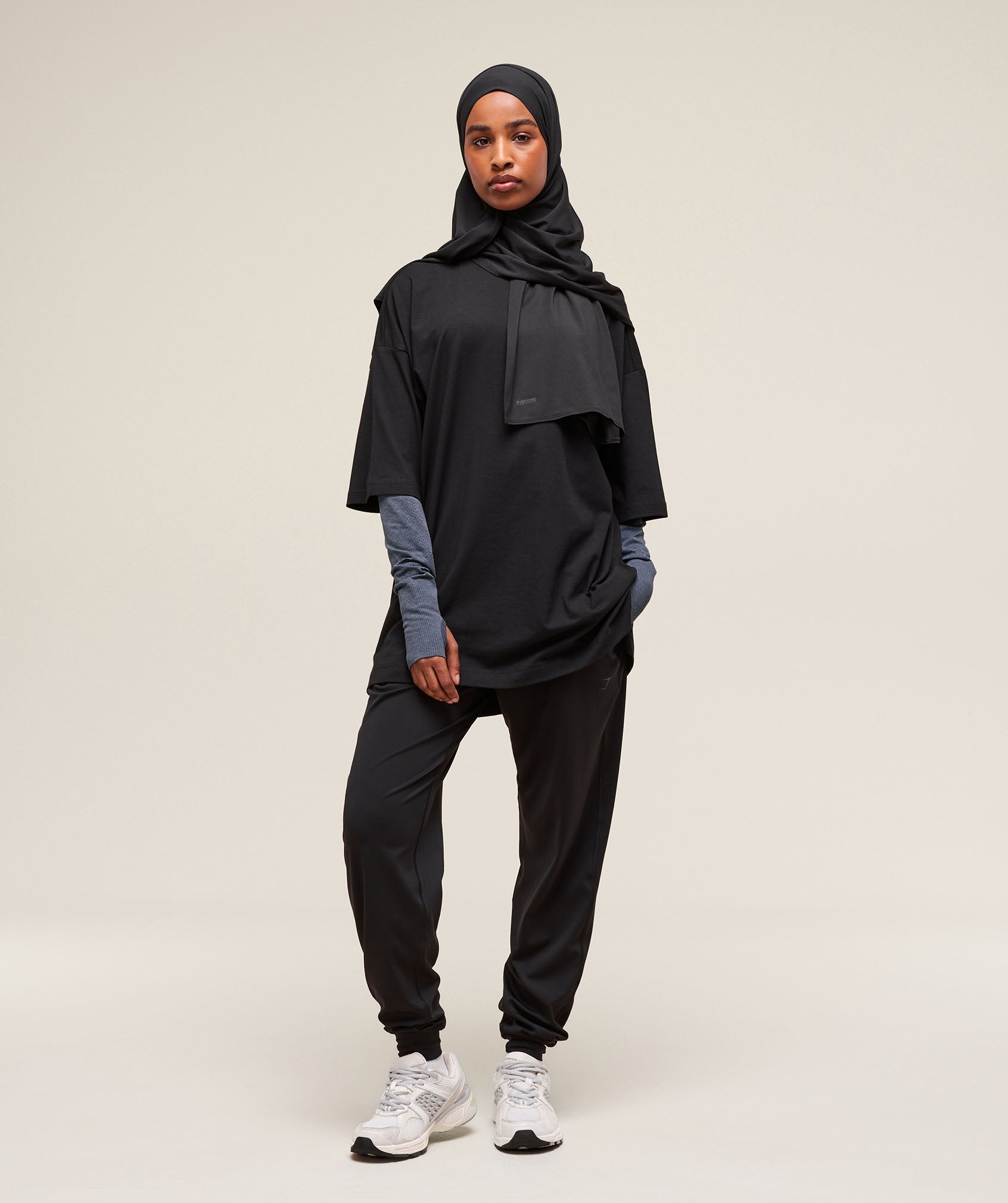 Covered Joggers Black