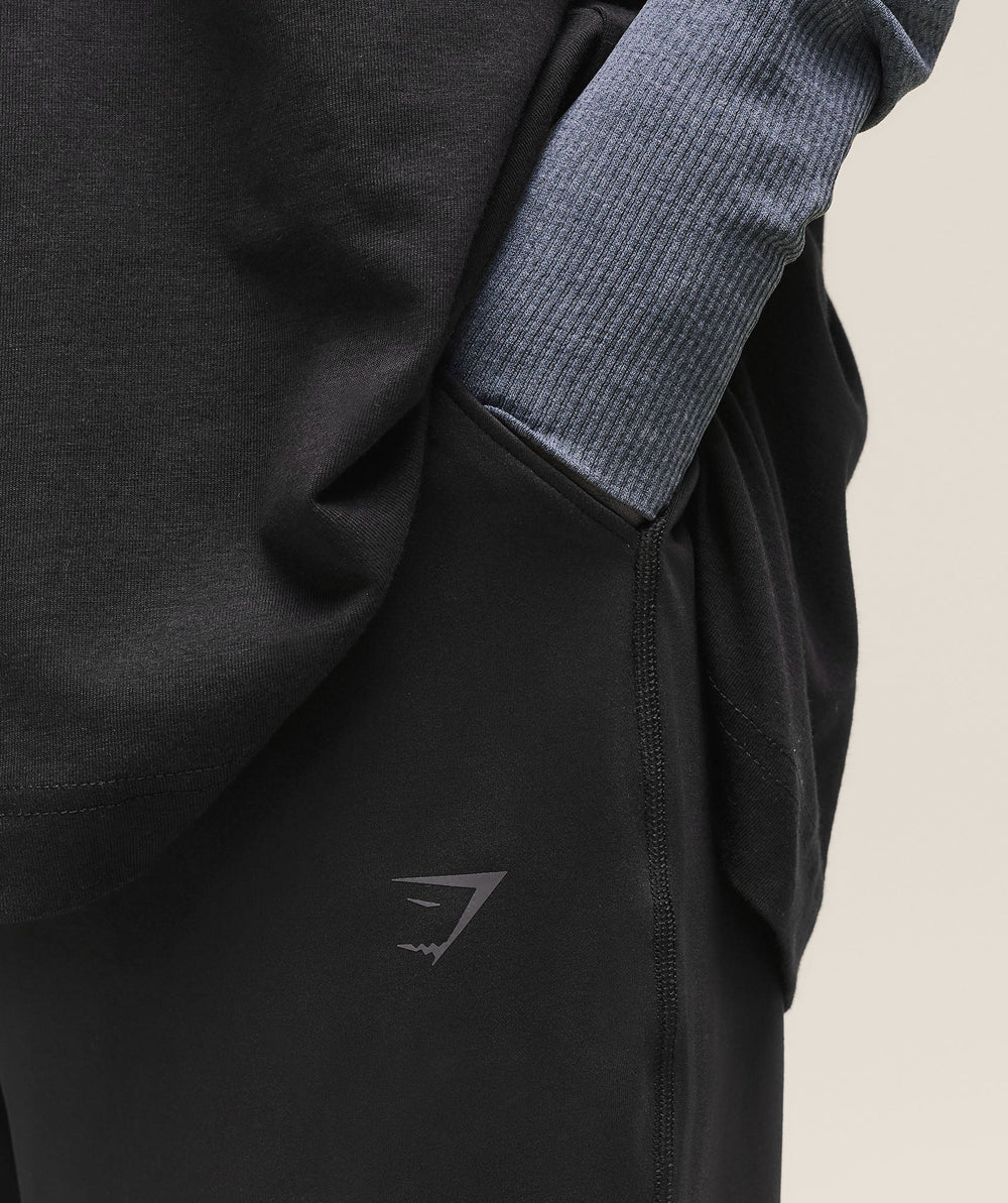 Covered Joggers Black