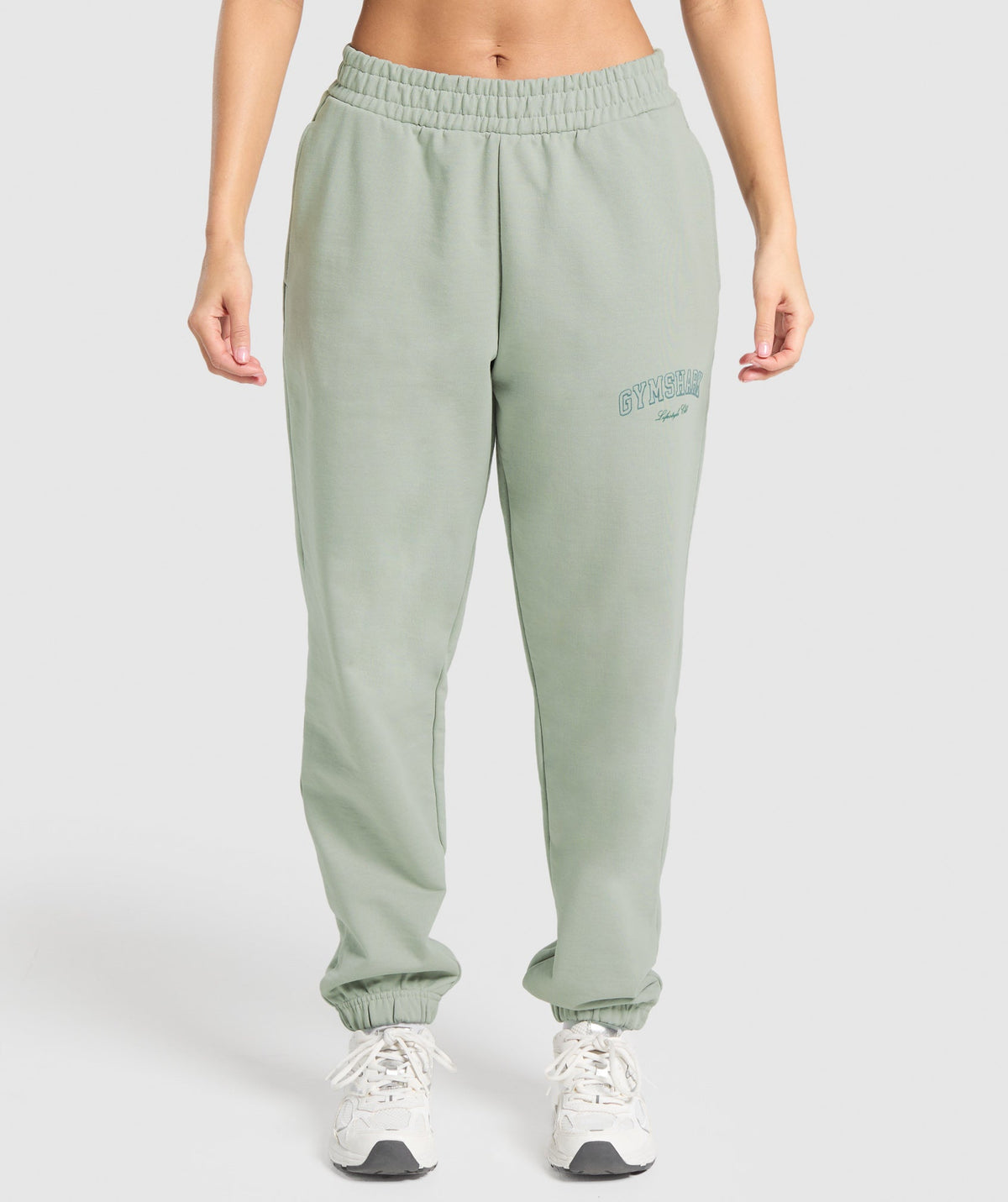 Campus Classics Graphic Joggers Stone Grey