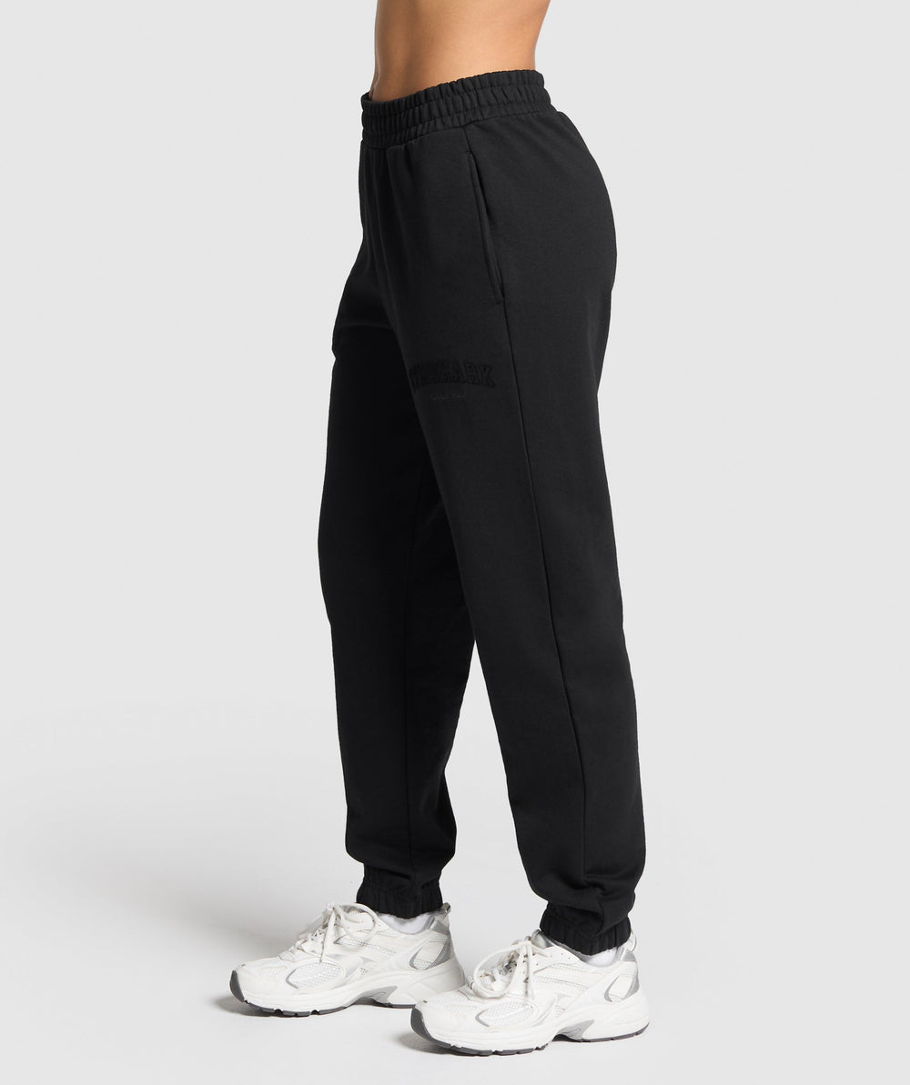 Campus Classics Graphic Joggers Black