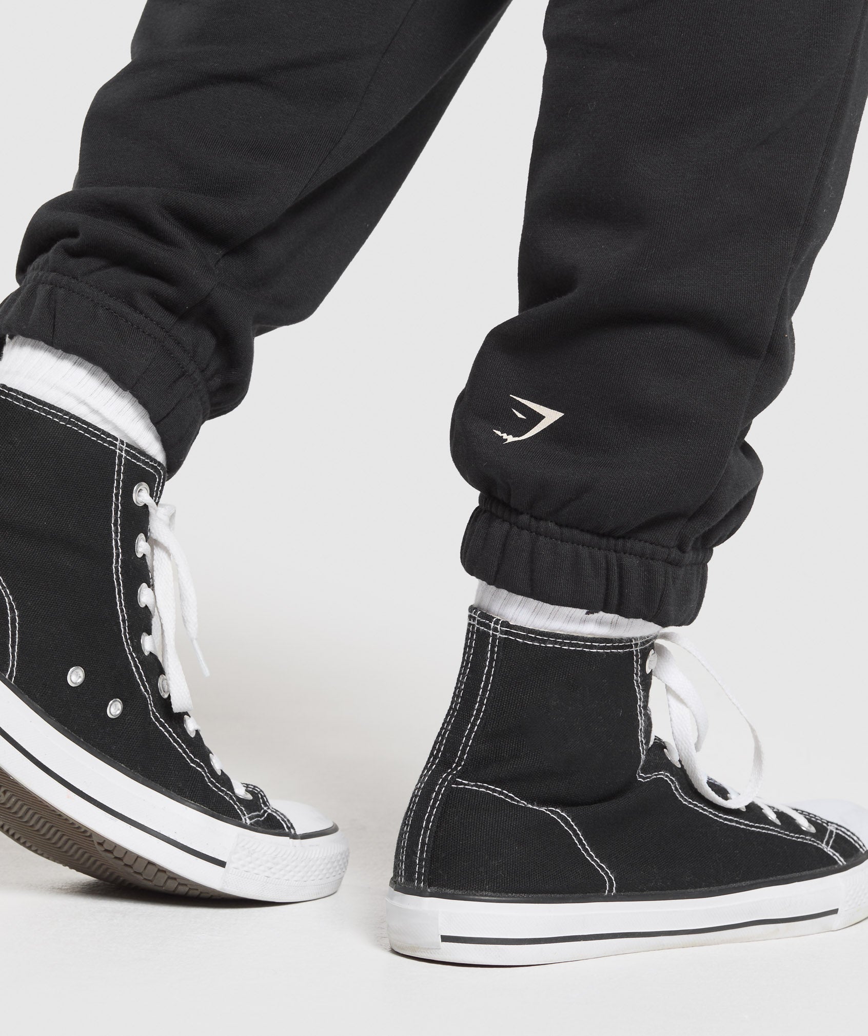 Heavy Duty Graphic Loopback Jogger Black