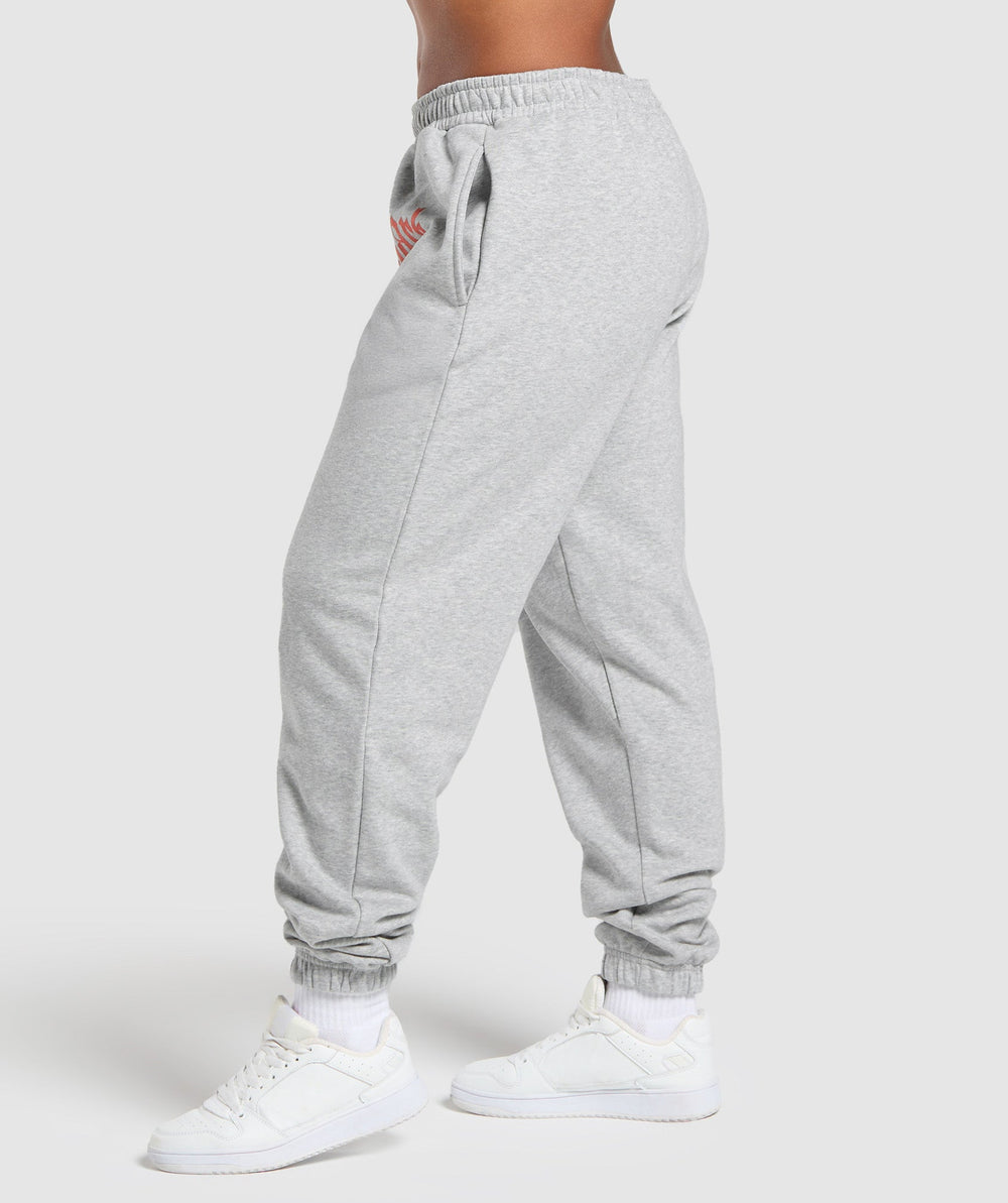 Strength Department Graphic Joggers Light Grey Core Marl