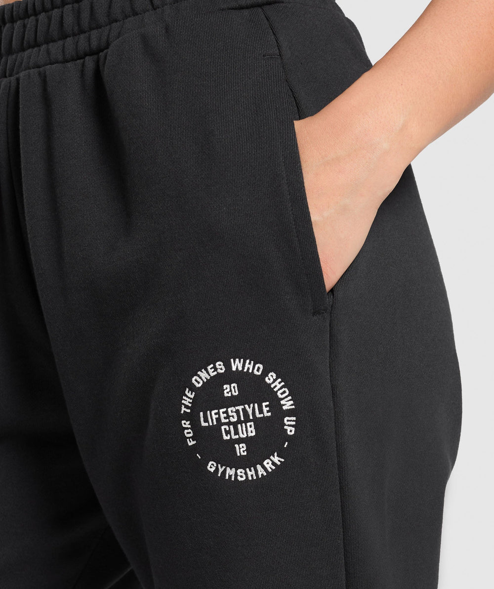 Lifestyle Club Graphic Joggers Black