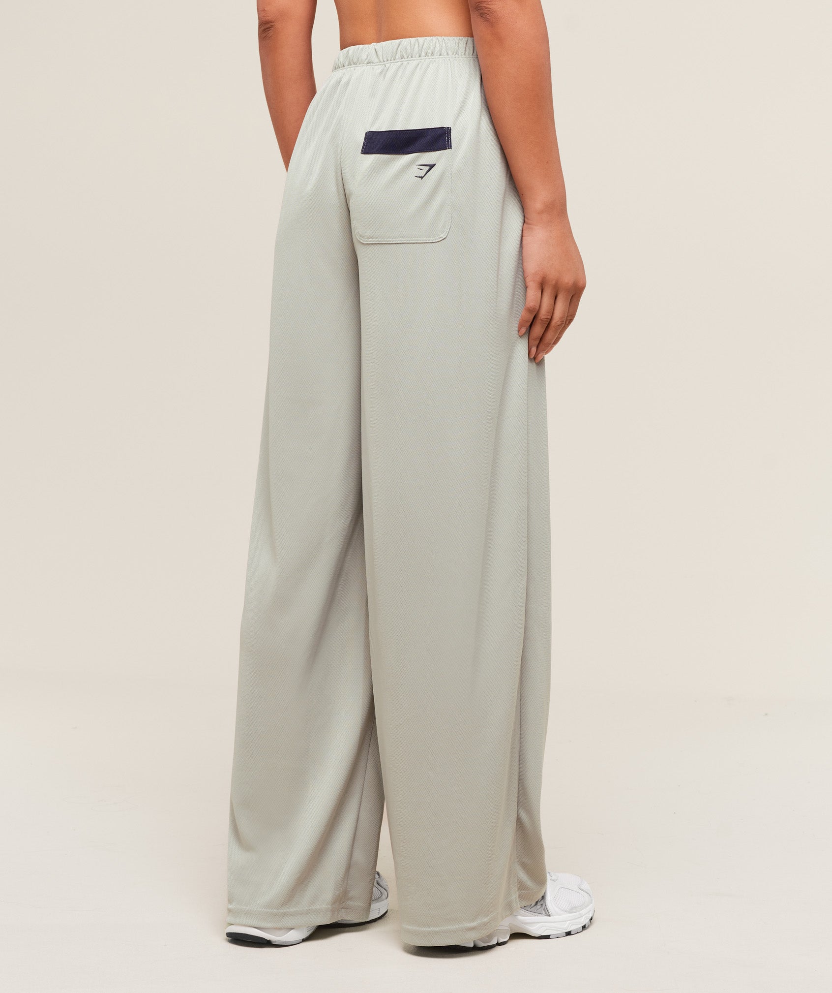 Mesh Straight Leg Pants Stone Grey/Heavy Blue