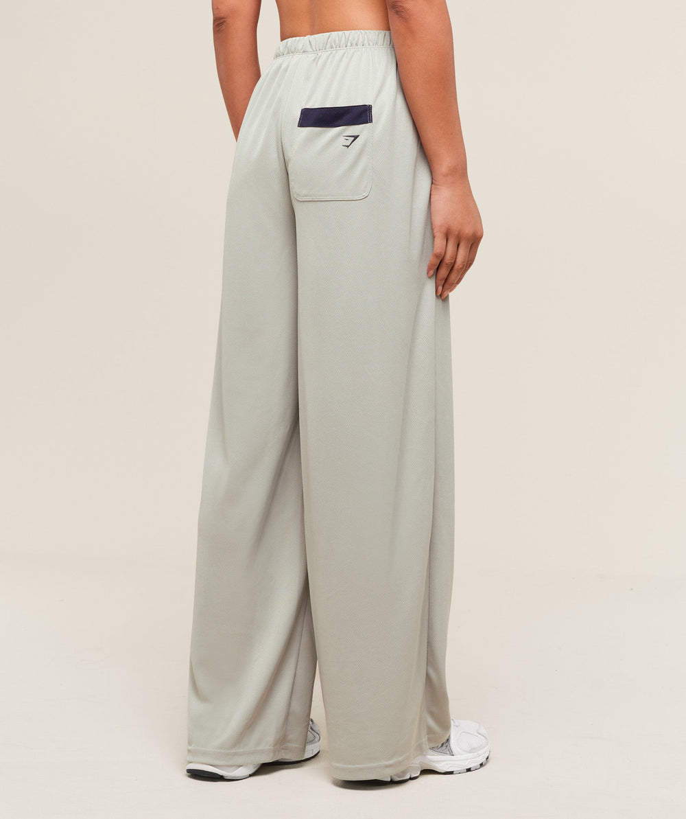 Mesh Straight Leg Pants Stone Grey/Heavy Blue