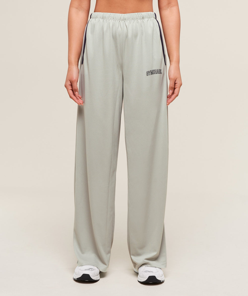 Mesh Straight Leg Pants Stone Grey/Heavy Blue