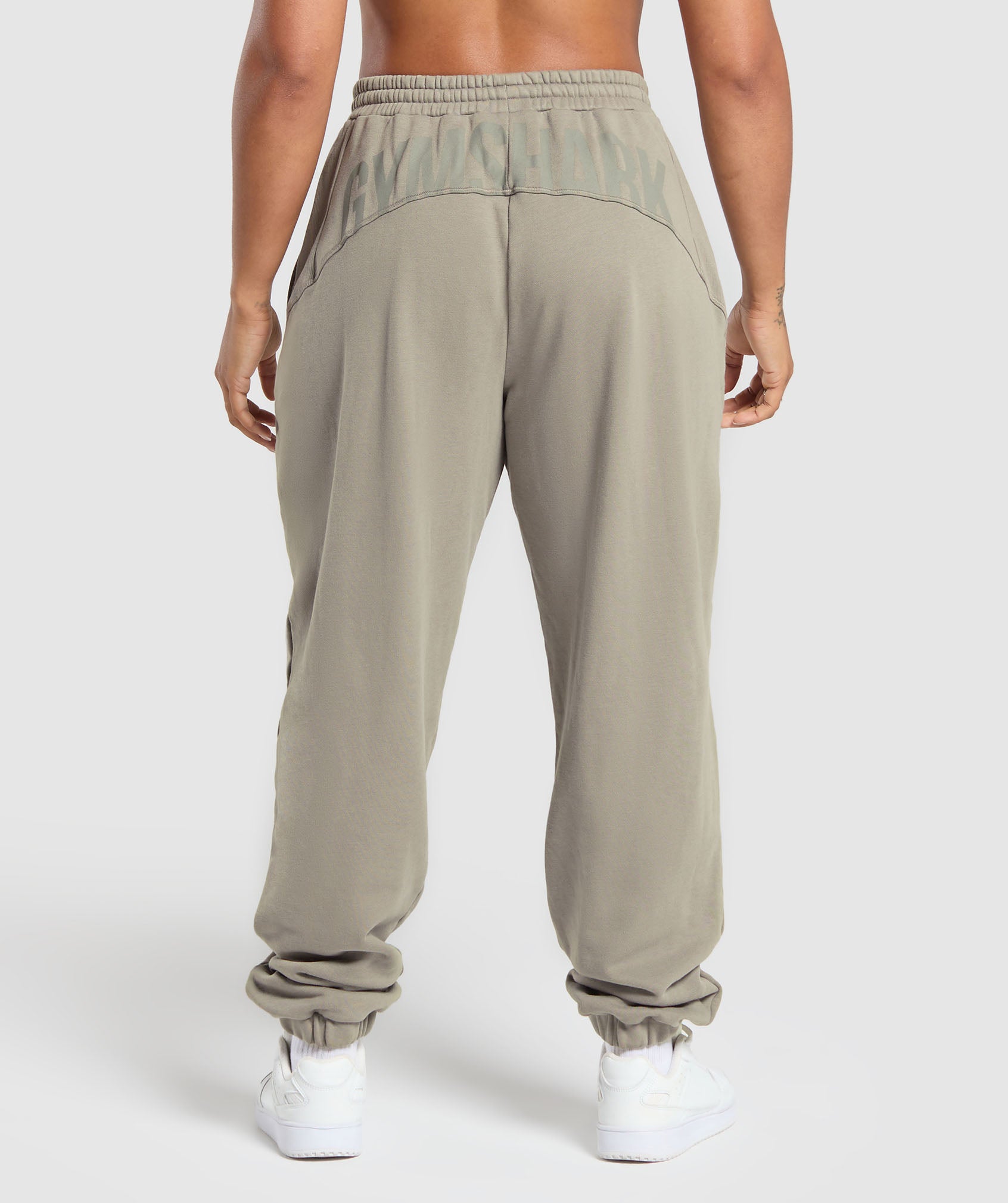Power Washed Joggers Linen Brown