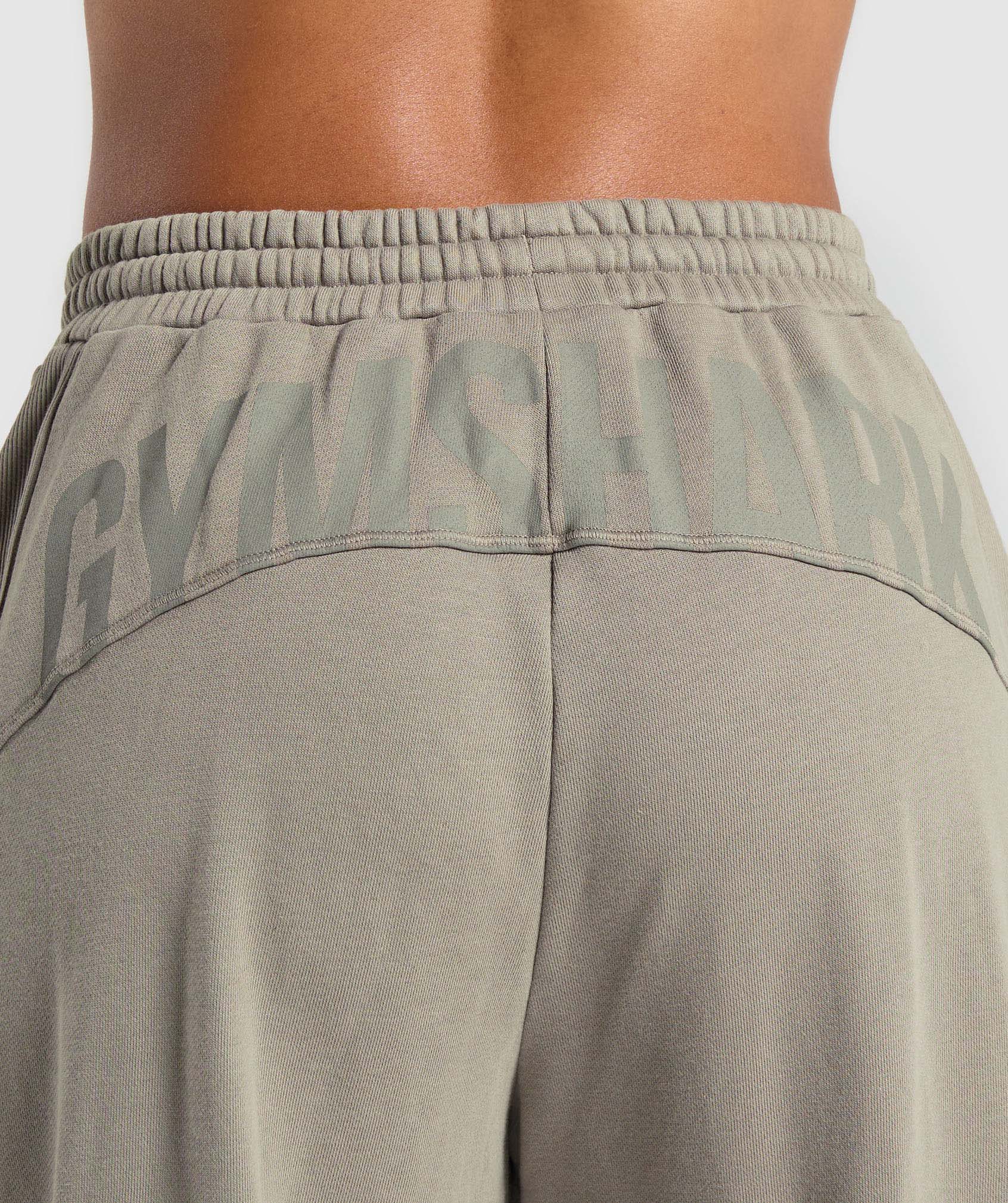 Power Washed Joggers Linen Brown