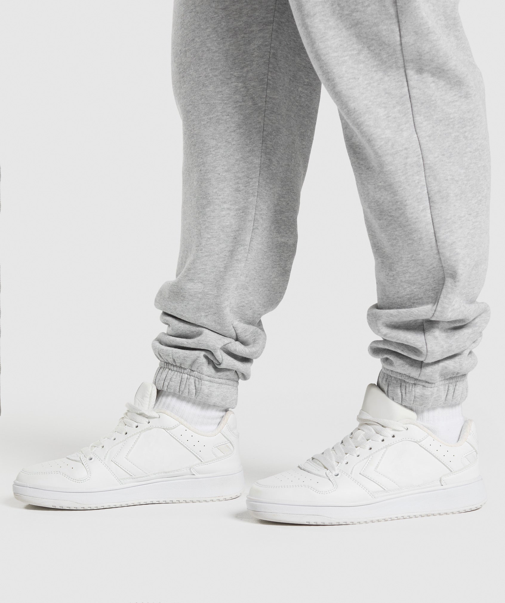 Lifting Essentials Graphic Brushed Oversized Joggers Light Grey Core Marl
