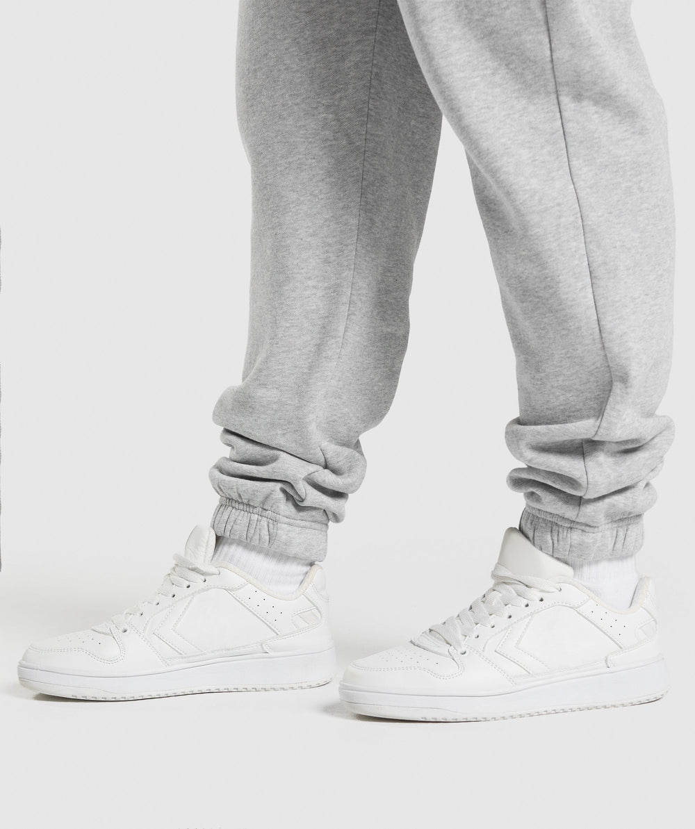 Lifting Essentials Graphic Brushed Oversized Joggers Light Grey Core Marl
