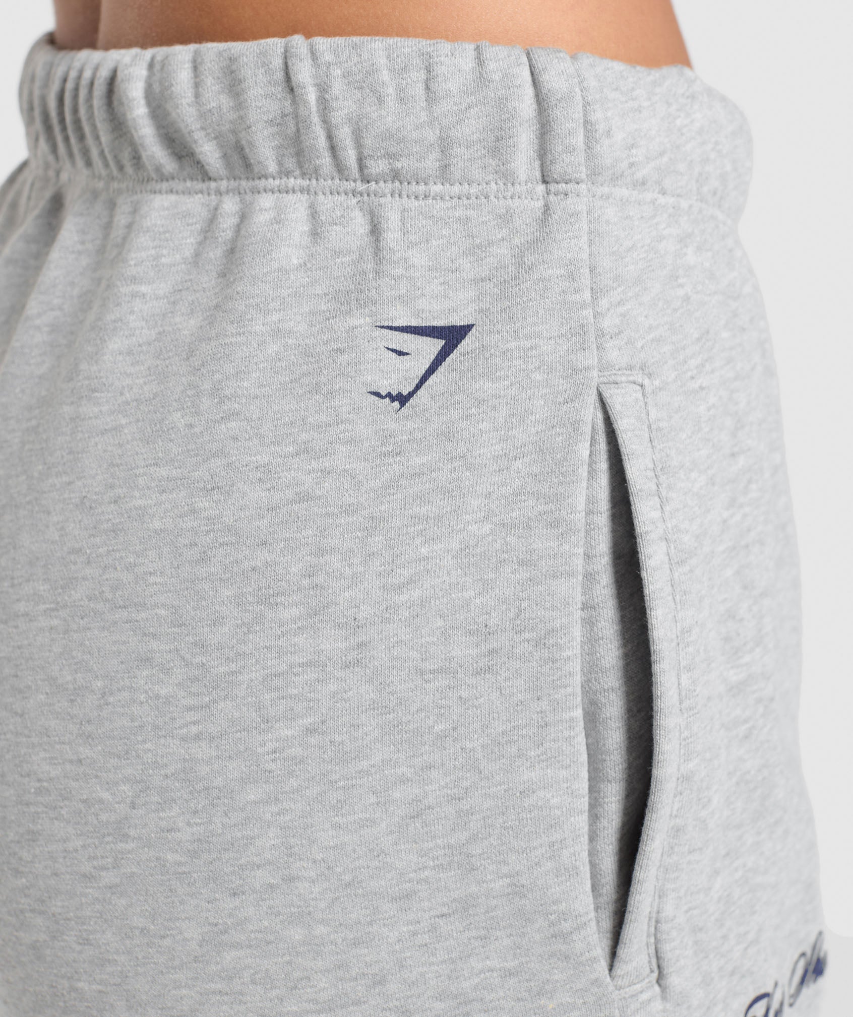 EST 2012 Graphic Straight Leg Joggers Light Grey Core Marl