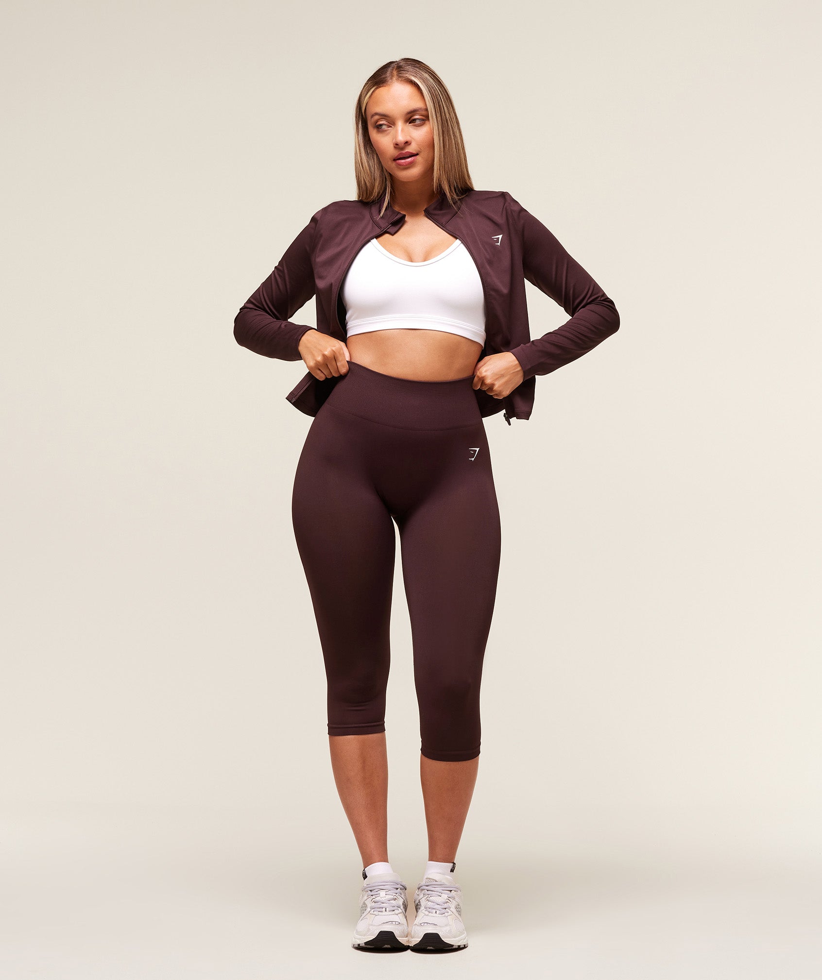 Training Zip Up Jacket Cherry Purple