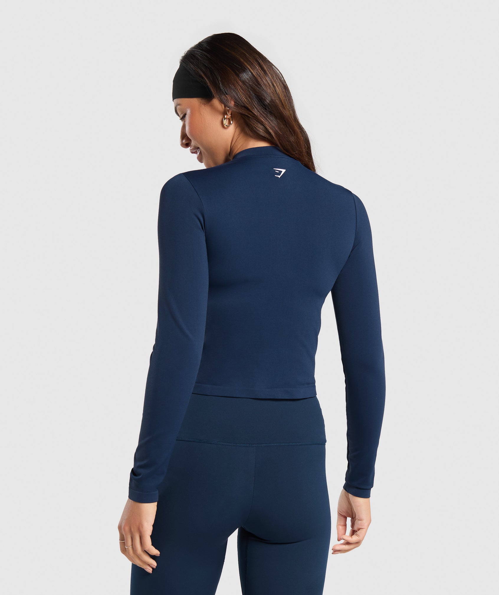 Everyday Seamless Zip Tracktop Navy