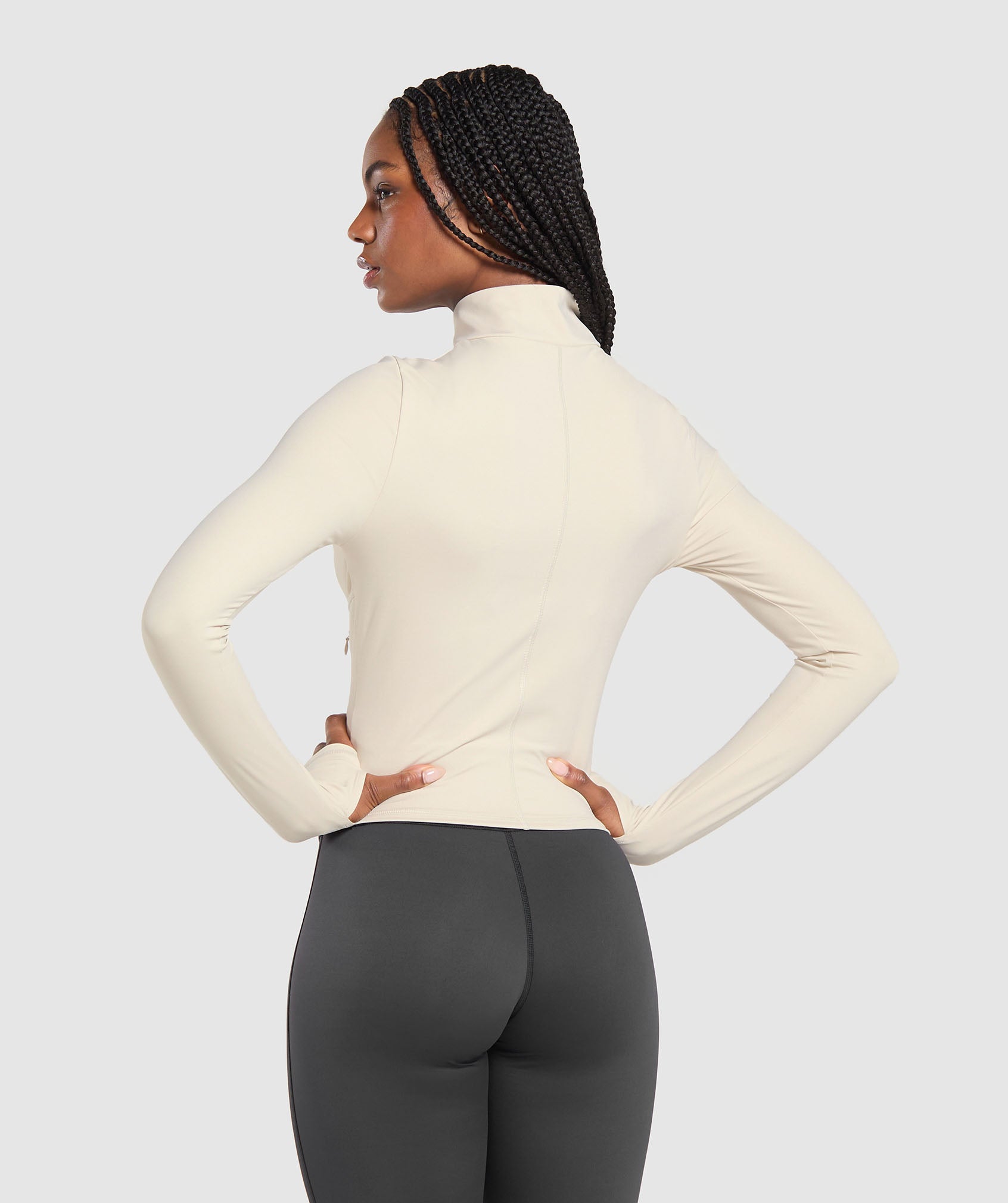 Elevate Tracktop Cream Beige