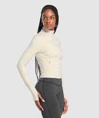 Elevate Tracktop Cream Beige