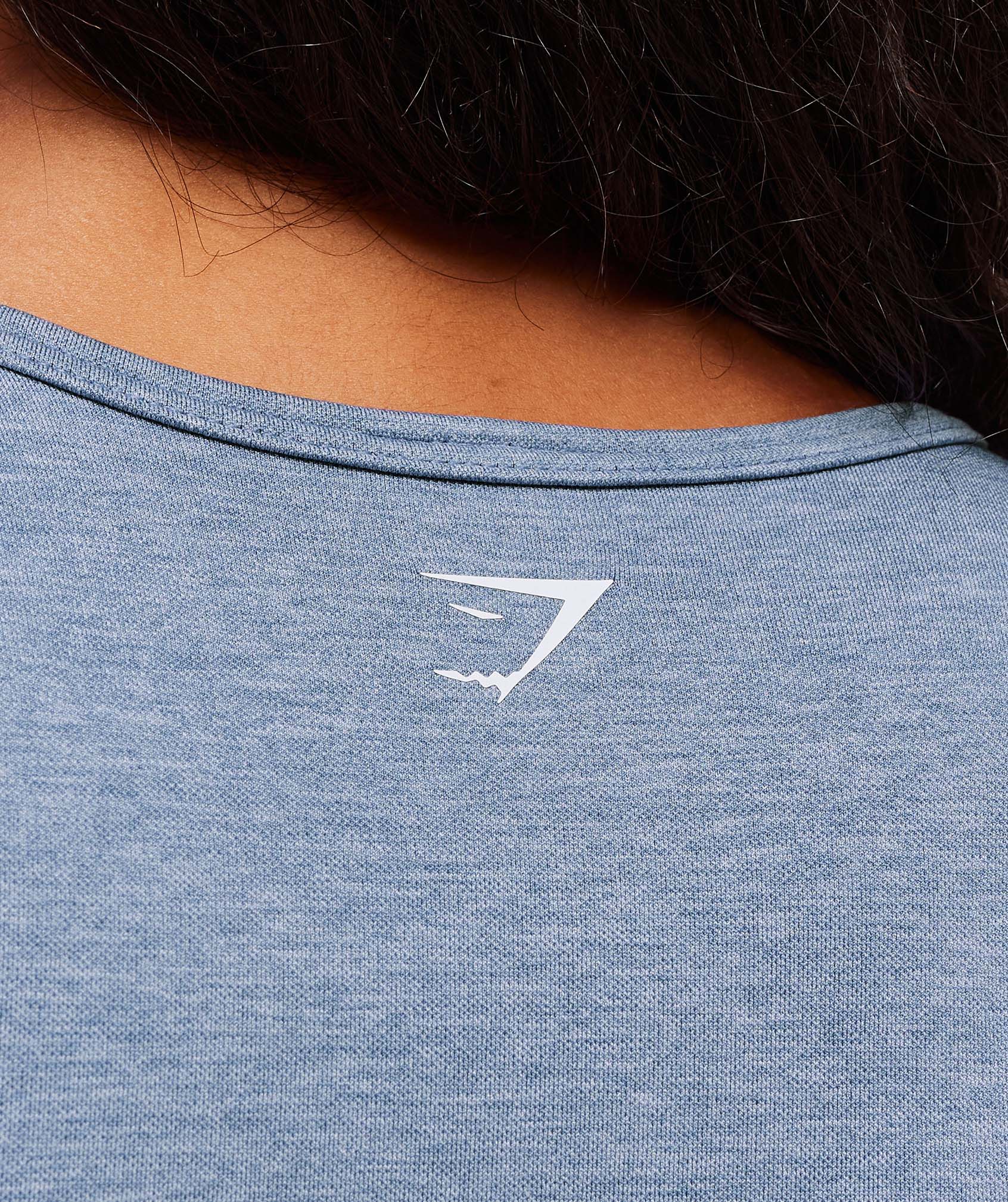 Lift Seamless Zip Up Jacket Worn Blue/Peri Blue Marl