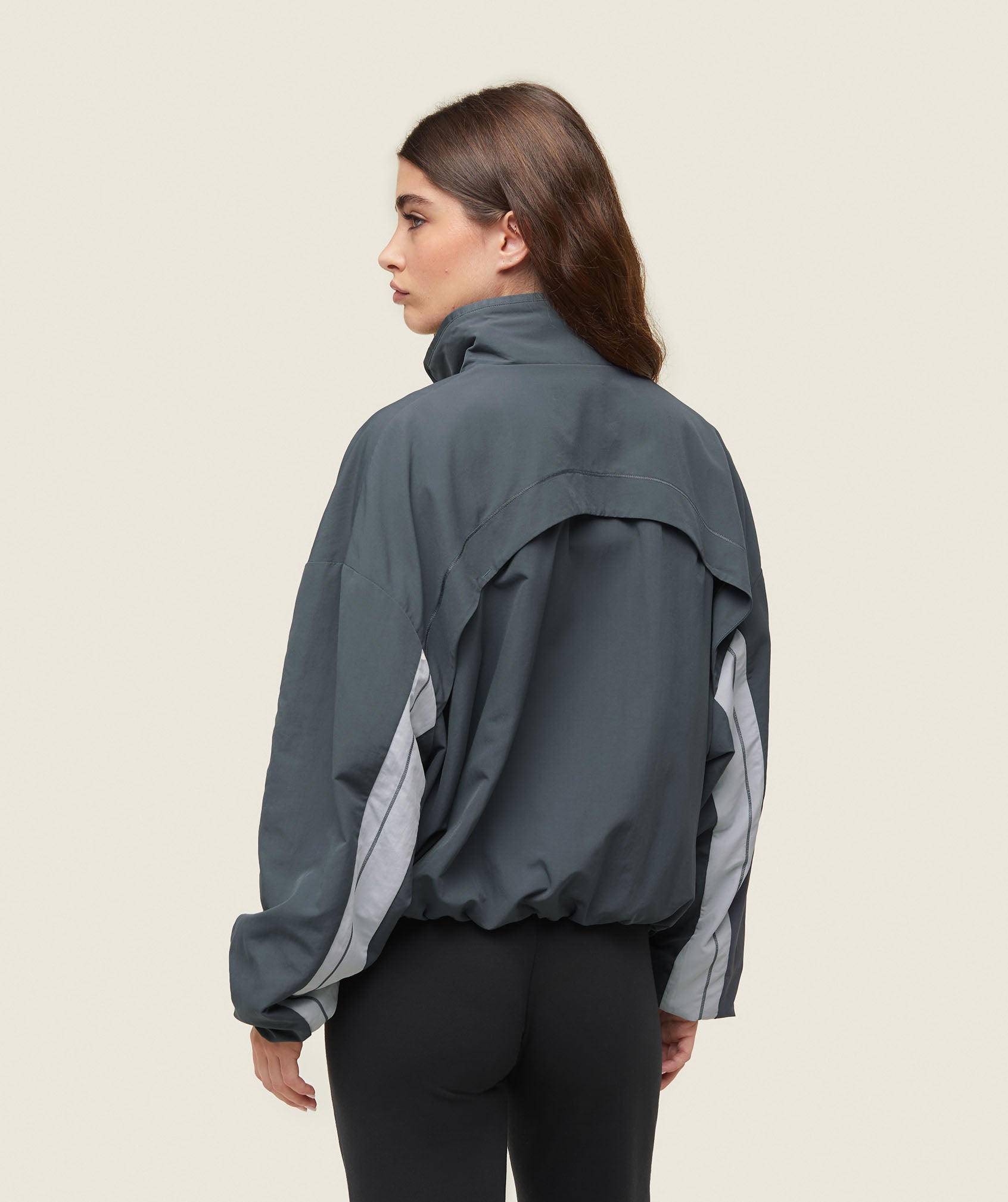 everywear Coaches Track Jacket Faded Black/Ice Grey