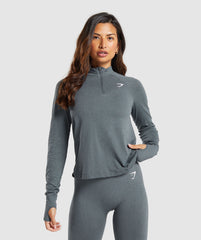 Vital 1/4 Zip Strong Grey/ Marl