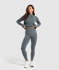 Vital 1/4 Zip Strong Grey/ Marl