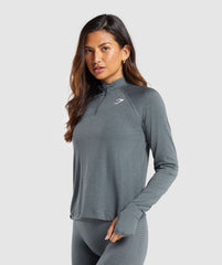 Vital 1/4 Zip Strong Grey/ Marl