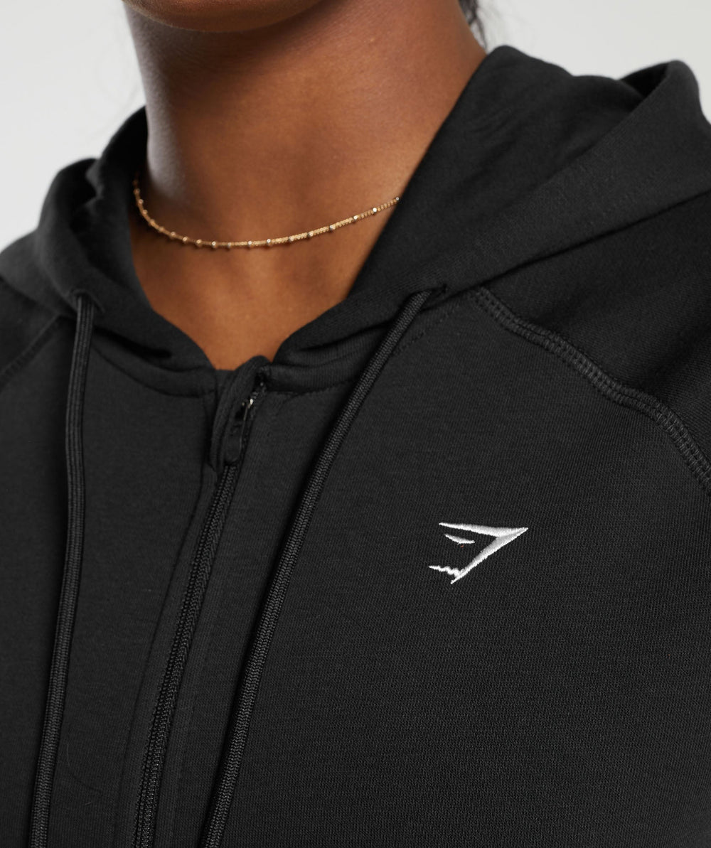 Training Fleece Zip Hoodie Black