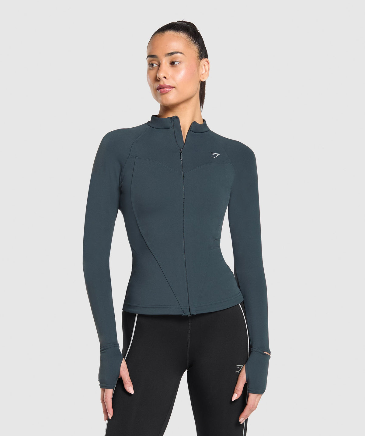 Running Full Zip Jacket Darkest Teal