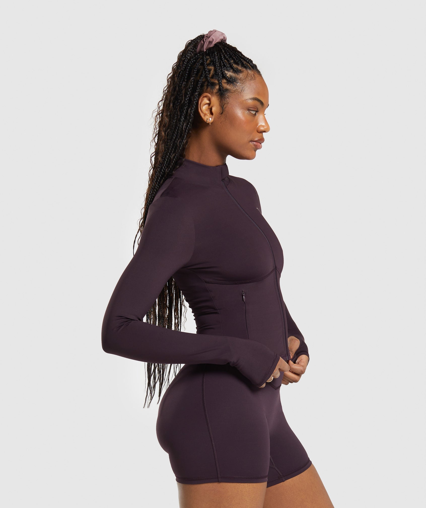 Elevate Tracktop Plum Brown