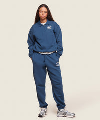 Phys Ed Graphic 1/4 Zip Soft Blue