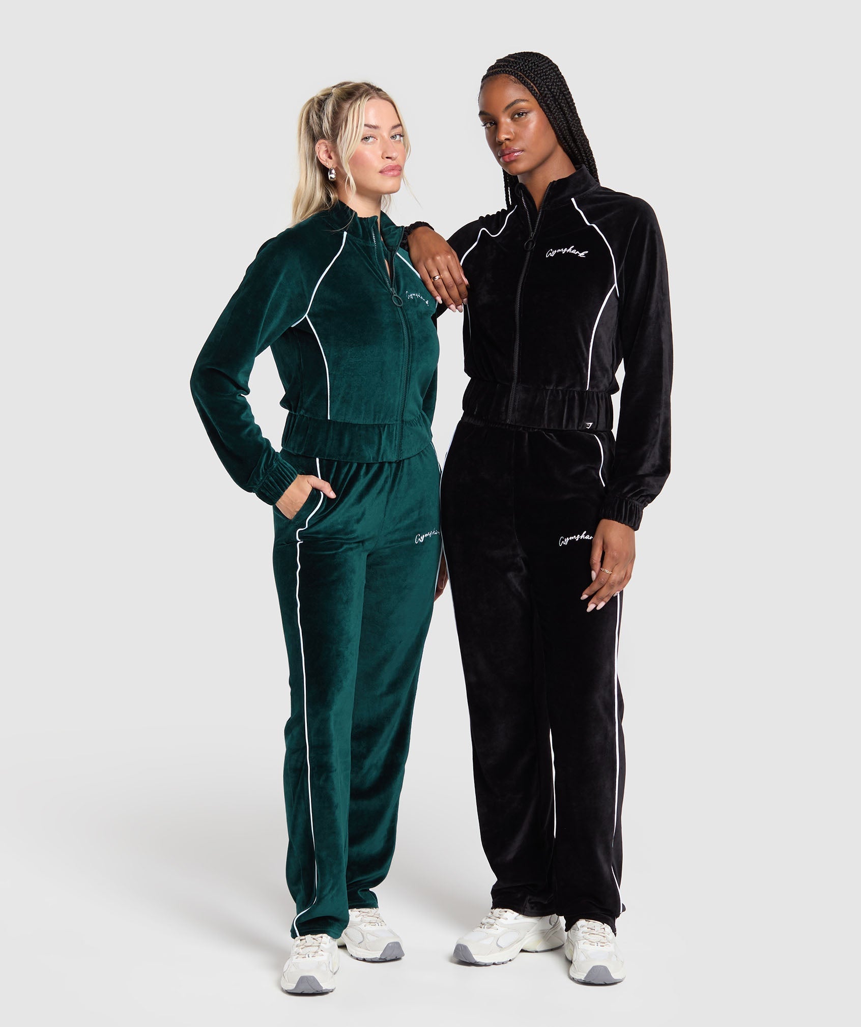 Velour Tracktop Black