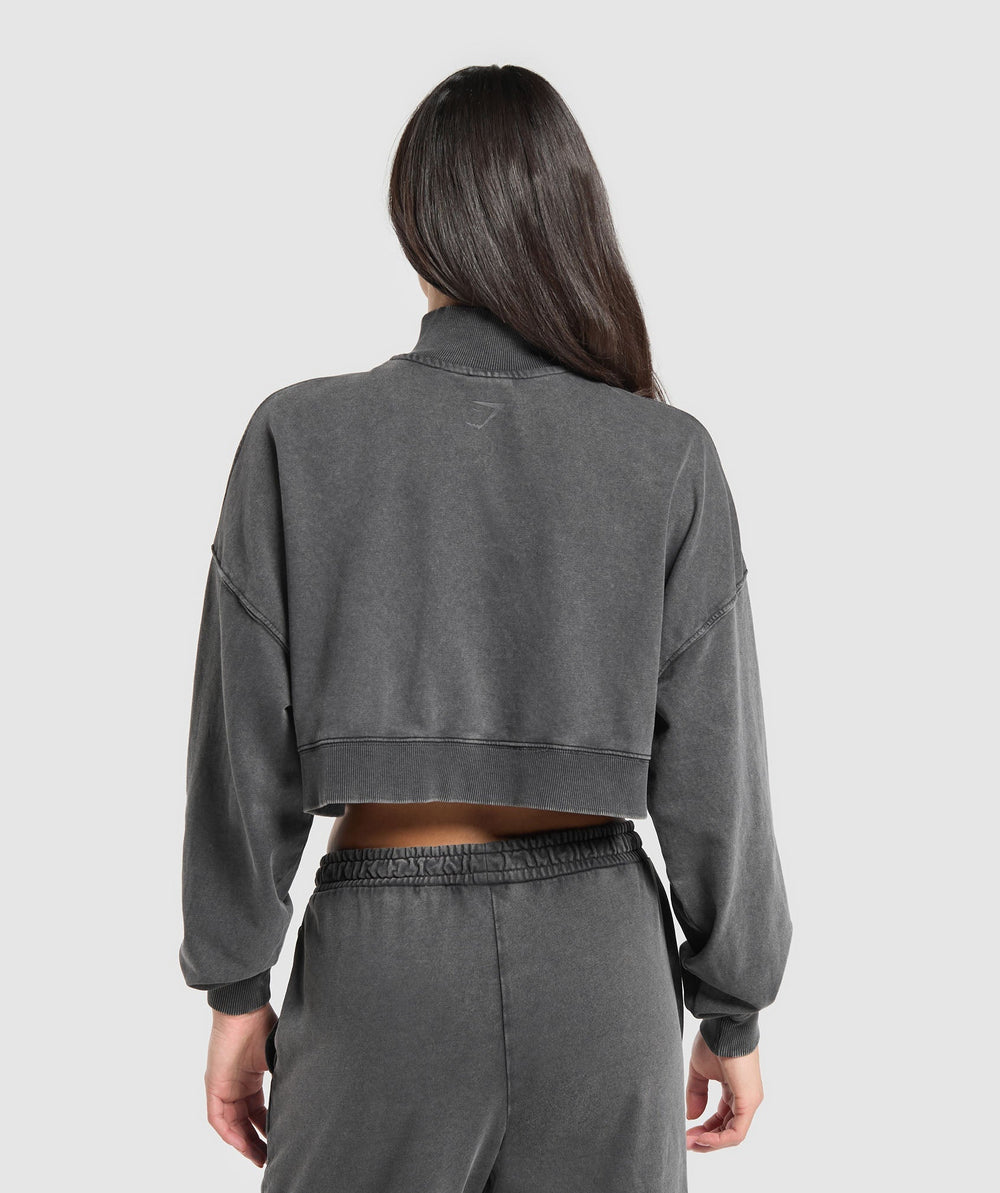 Whitney 1/4 Zip Black