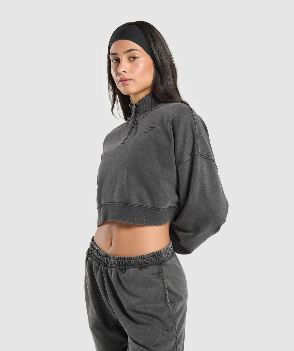 Whitney 1/4 Zip Black