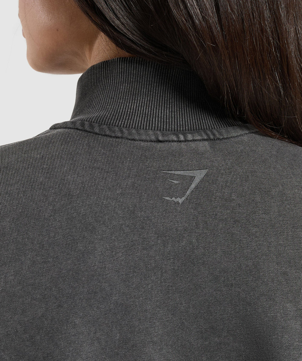 Whitney 1/4 Zip Black