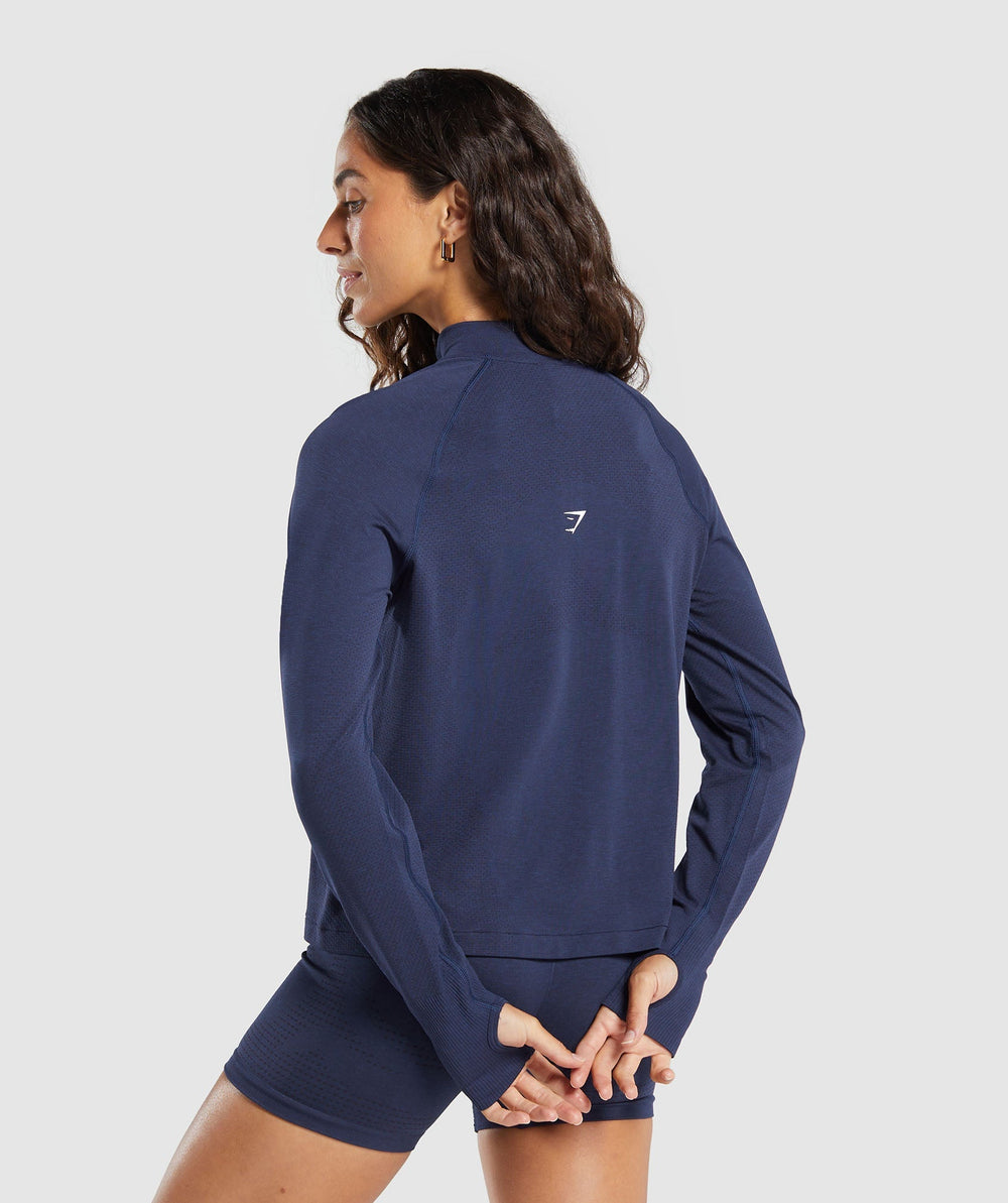 Vital 1/4 Zip Heavy Blue/ Marl