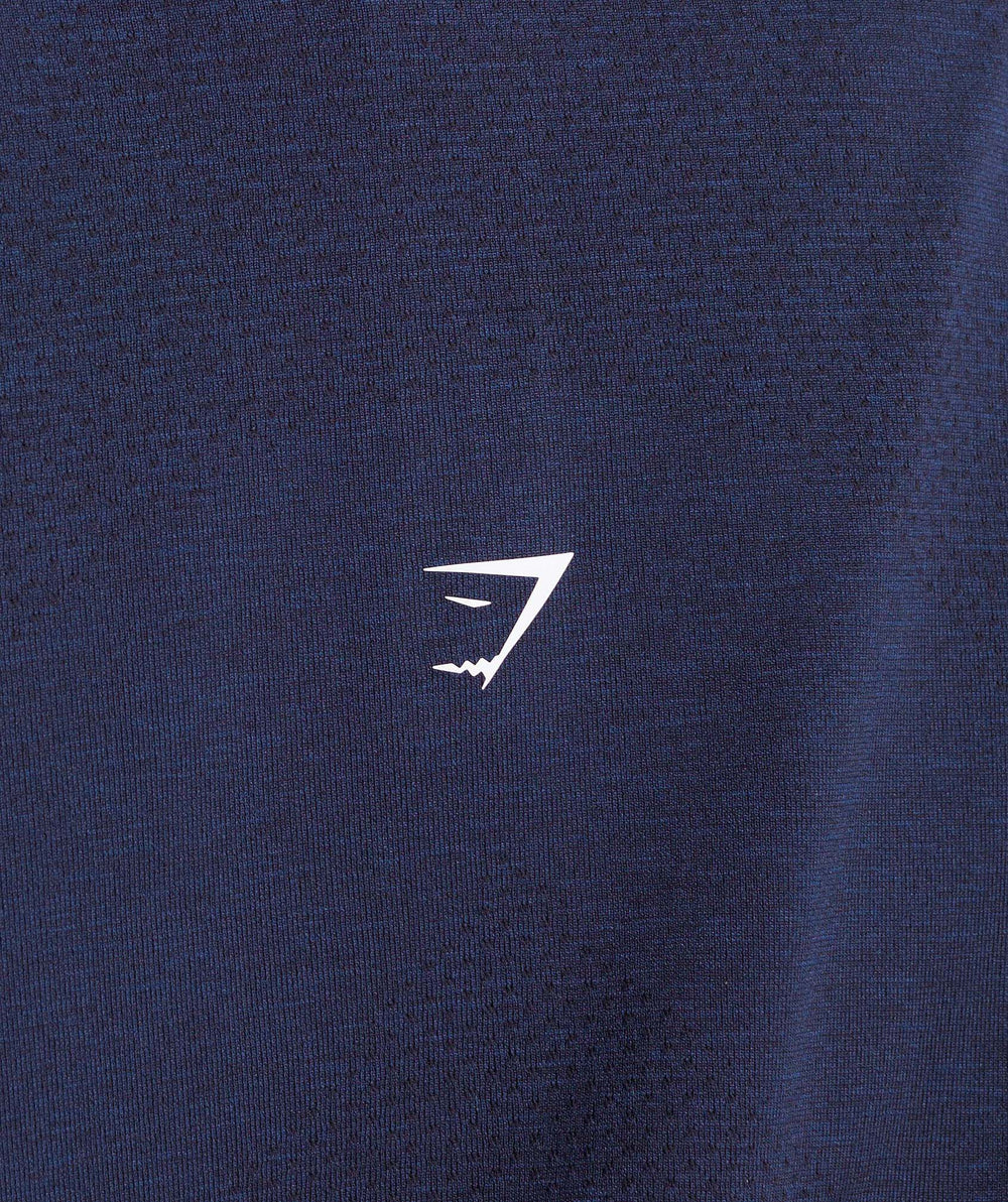 Vital 1/4 Zip Heavy Blue/ Marl