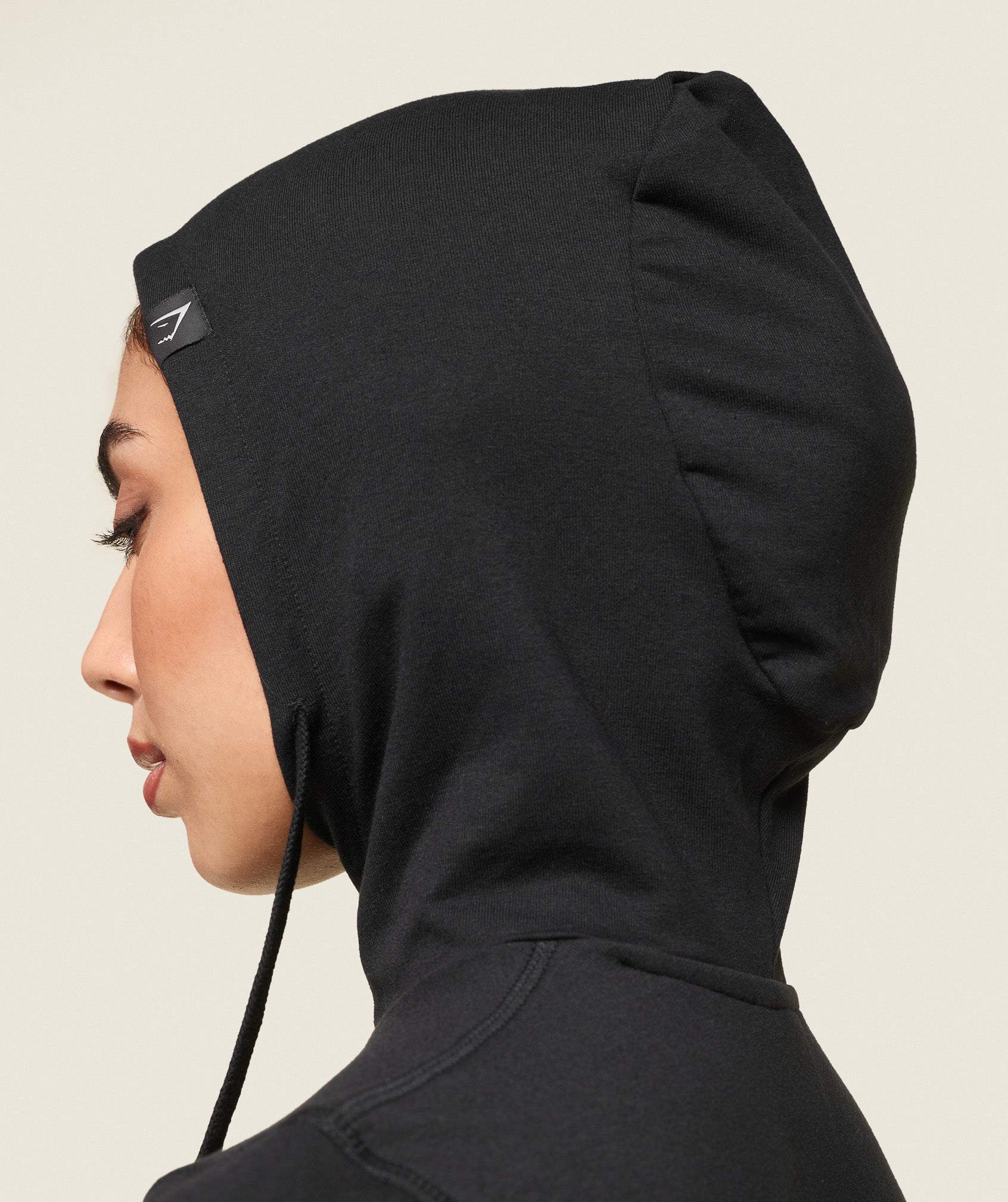 GS x Leana Deeb Hooded Midi Top Black