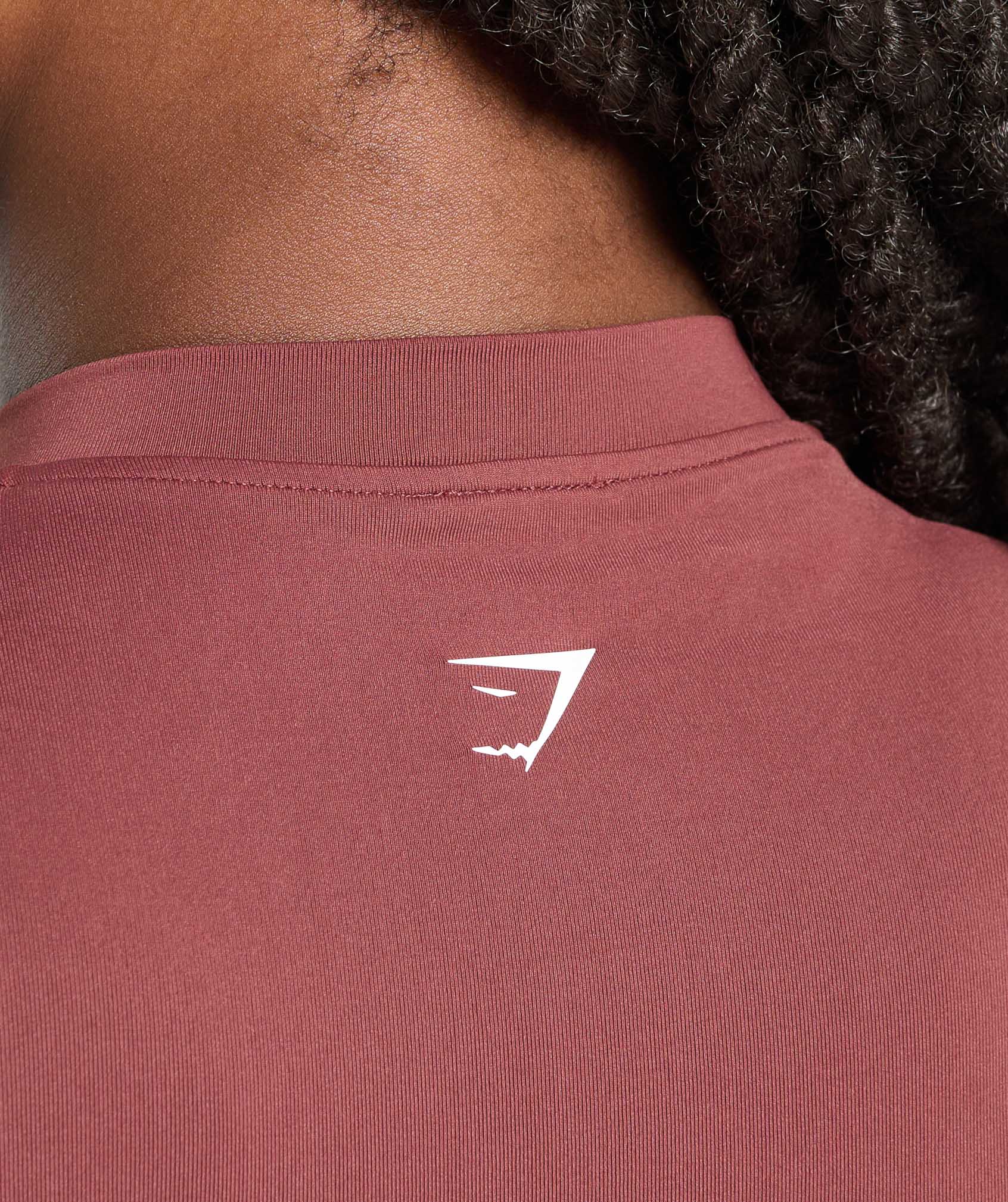 Everyday Seamless Zip Tracktop Burgundy Brown