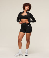 Vital Midi Zip Up Jacket Black