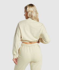 Lifting Lightweight 1/4 Zip Pullover Ecru White