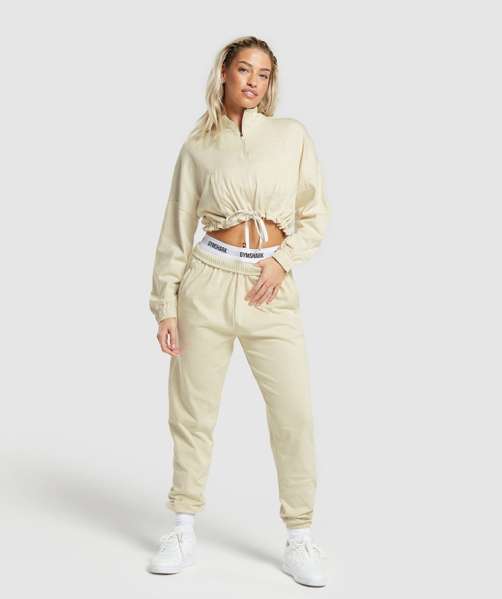 Lifting Lightweight 1/4 Zip Pullover Ecru White