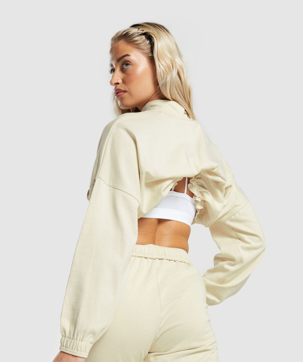 Lifting Lightweight 1/4 Zip Pullover Ecru White
