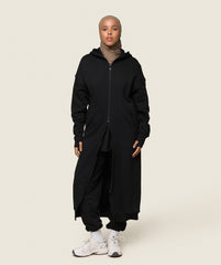 GS x Leana Deeb Oversized Longline Zip Through Black