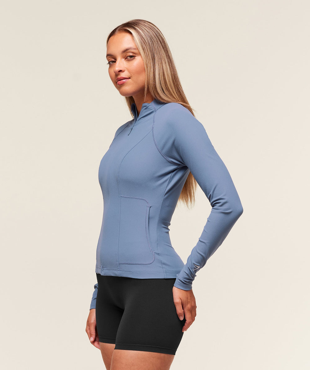 Conditioning Full Zip Jacket Worn Blue