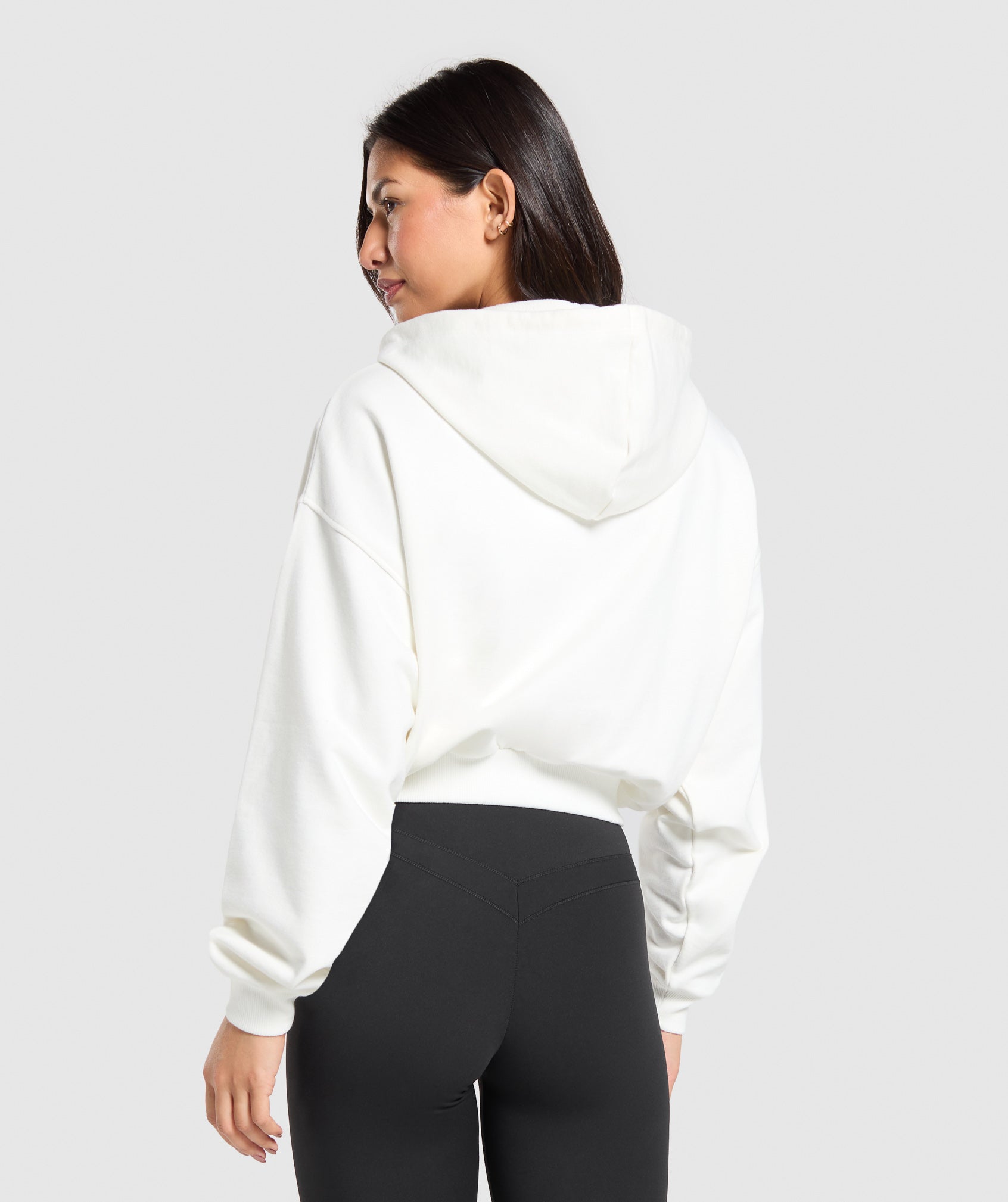 Lifestyle Club Graphic Zip Up Hoodie Soft White